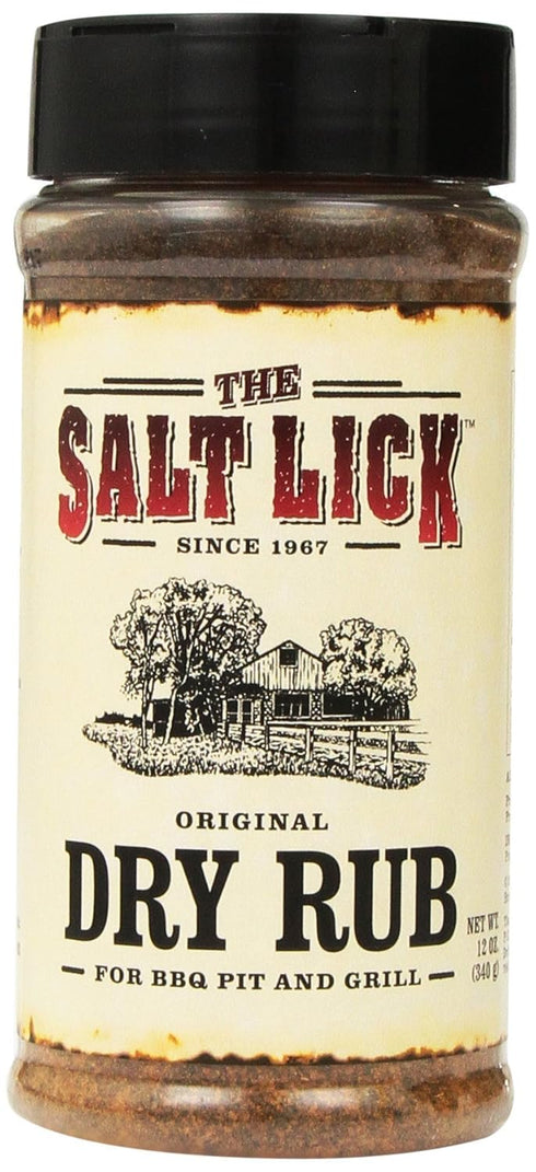 Salt Lick Original Dry Rub Seasoning - for BBQ Pit & Grill, 12 oz...