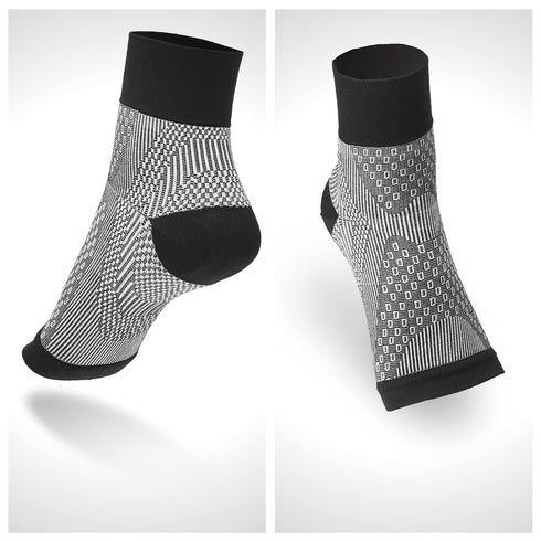 Plantar Fasciitis Compression Socks for Women & Men - Best Ankle Compression Sleeve, Provides Arch Support & Heel Pain Relief (Large)...