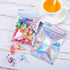 Blulu 100 Pieces Resealable Foil Proof Bags Scent Proof Flat Pouch Clear Smell Sealable Packing Bags Iridescent for Food Storage Snack Jewelry(2 x...