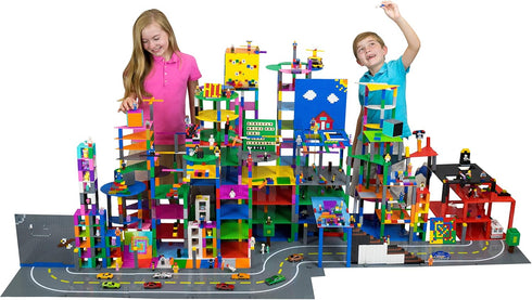 Strictly Briks Classic Stackable Baseplates, Building Bricks for Towers, Shelves, and More, 100% Compatible with All Major Brands, Silver, 4 Base ...