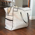 Household Essentials 2622 MightyStor Large Storage Bag with Handles | Clothing and Linen Storage Bag | White Tarp with Black Trim...