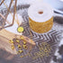 Forise 30 Feet Gold Plated 3mm Heart Chains for Jewelry Making DIY Heart Brass Link Unfinished Chains Set with 20Pcs Lobster Clasps 50Pcs Jump Rin...