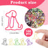100 Pcs Colorful Animal Bookmarks Clips Cute Paper Clips Dog Shaped Paper Clips Fun Office Gifts Lovely 6 Colors Dog Shaped Marking Clips for Wome...