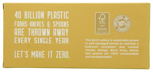GREENLID Birch Knives, Forks & Spoons, 24 CT...