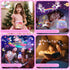 Night Light for Kids, 10 Lullabies+15 Films Kids Night Light Projector, 360° Silent Rotation Projector Night Light for Kids,Rechargeable Baby Nigh...