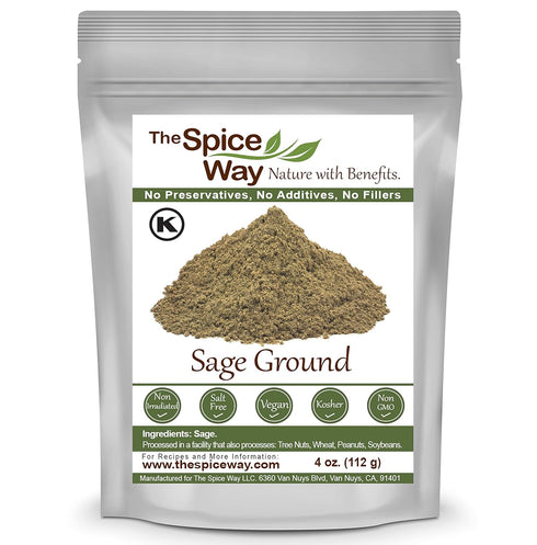 The Spice Way Sage Ground - (4 oz) dried herb leaves powder...