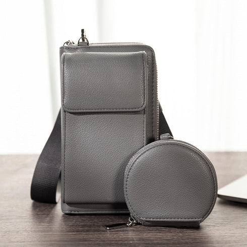 Montana West Small Purses for Women Crossbody Cell Phone Wallet Bag with Credit Card Slots 2PCS MWC-180GY...