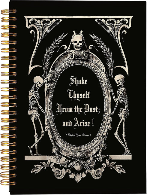 The Undead Arise Gothic Macabre Art Spiral Notebook Journal 5.5×8.3 Inch,Goth Gothic Mystical Lined Hardcover Spiral Notebook for Work Notes Journ...