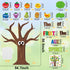 AgincBerry Fruit Bible Tree Bulletin Board - 76PCS Bible Accents Fruit Age of The Spirit Trees Cutouts Decor for Christian Classroom Bulletin Boar...