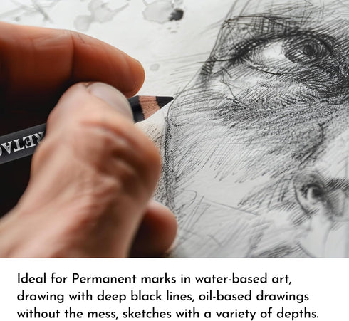 Cretacolor Nero Oil Charcoal 3-Pencil Set...