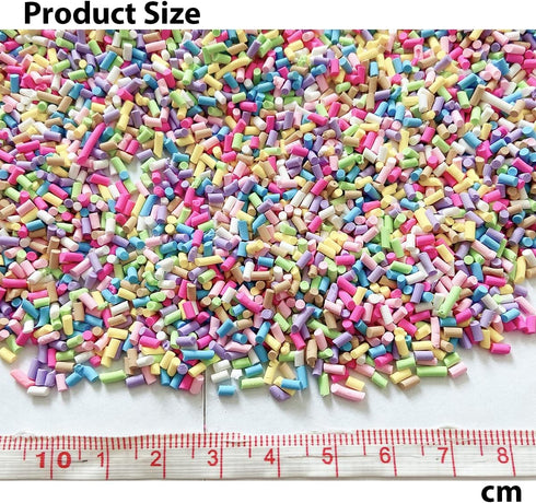 EHOPE 50G Fake Sprinkles Polymer Sprinkles Resin Sprinkles Clay Sprinkles for Resin Nail Art Slices Fake Candy Sprinkles for Nail Art DIY Crafts C...