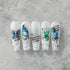 Butterfly Nail Art Stickers Decals 5D Embossed Engraved Nail Stickers Green Blue Butterfly Nail Art Desgin Decals for Acrylic Nails Decoration Sel...