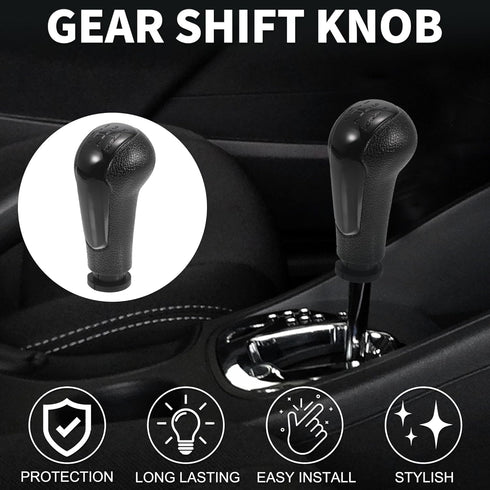 5 Speed Manual Gear Shifter Knob for Chevrolet Spark Durable | Front Automotive Gearbox Stick Shifter Lever Knob Black Plastic 1 Pcs...