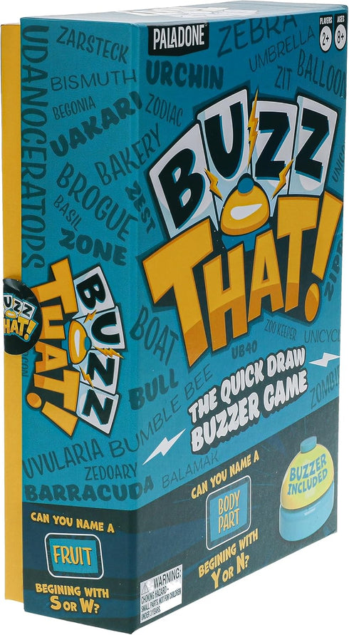Paladone Buzz That, Fast-Paced Word Game for 2+ Players, Comes with Fun Gameshow Buzzer...