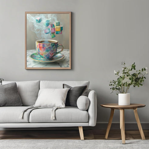 Posterizer 1 pcs-abstract colorful poster-warm beverage-coffee mug -2-Kitchen & Bar Art-Abstract & Modern Art- Art for Cafe, Restaurant, Coffee Ba...