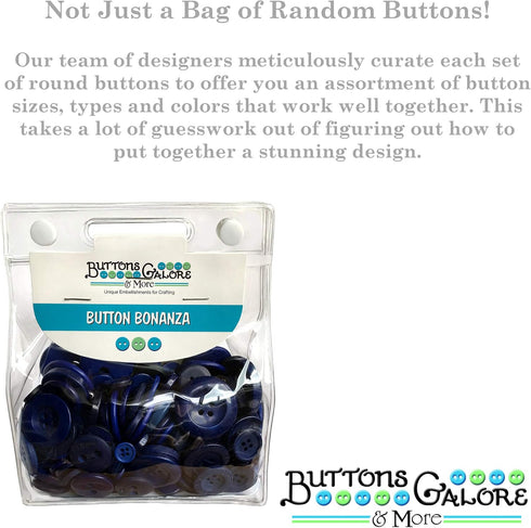 Buttons Galore and More Basics & Bonanza Collection – Extensive Selection of Novelty Round Buttons for DIY Crafts, Scrapbooking, Sewing, Cardmakin...