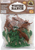 BMC CTS Rustic Western Ranch - 15pc Plastic Figure Playset Diorama Accessories...