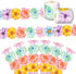 67.9 Ft Painted Flowers Bulletin Board Borders Die-Cut Bulletin Borders Painted Flowers Shape Rolled Bulletin Board Trim Sticker for School Classr...