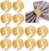 HEIDKRUEGER Napkin Rings Set Gold Dining Table Decoration Handmade Napkin Holder (B-12Pcs)...
