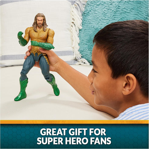 DC Comics, Aquaman Action Figure, 12-inch, Detailed Sculpt and Movie Styling, Easy to Pose, Collectible Superhero Kids Toys for Boys & Girls...