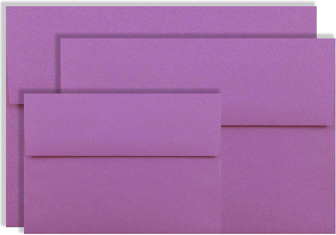 Amethyst Purple 50 Boxed A2 (4-3/8" x 5-3/4") Envelopes for 4-1/8 X 5-1/2 Invitations Announcements Wedding Showers from The Envelope Gallery...