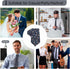 Mantieqingway Ties for Men, 2.76'' Cotton Floral Tie Men's Neckties for Weddings Groomsmens Dances Party Valentine's Day...