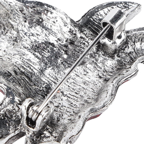 OX Head Brooch, Cattle Brooch Animal Brooches 1.8 X 2.0in Small and Charming Shape for Christmas(Silver horns)...
