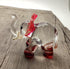 Garden Deco Glow in The Dark Brown Elephant Hand Blown Art Glass Figurine Ornament Sculpture...