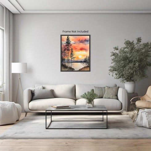Posterizer 1 pcs- sea and beach themed oil painting style print 16-Landscape & Nature Art-Floral Botanical Art- Decor for Home & Office- unframed ...