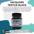 Jacquard Products Black Textile Color - Fabric Paint Made in USA - JAC1122 2.25-Ounces - Bundled Brush Set...