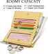 Small Wallets For Women Leather Bifold Slim Zipper Wallet Ladies Credit Card Holder Coin Purse Mini Wallet With ID Window(Yellow)...