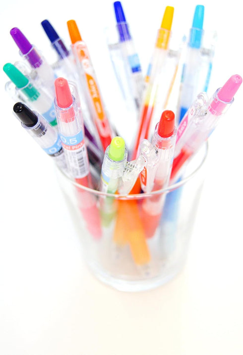 Pilot Juice 038 Retractable Gel Ink Pen, Ultra Fine Point, 0.38mm, Black Ink, 5-Pack, Sticky Notes Value Set...