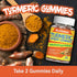 Turmeric Curcumin Gummies 500mg, with Turmeric Root Extract, Ginger Root, Black Pepper Extract, Antioxidant Support, Orange Flavor Gummies, 60 Cou...