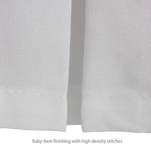 CaSaJa Classic Microfiber Crib Skirt with 2 Pleated Workmanship, Soft Breathable Dust Ruffle Fits Standard Crib and Toddler Bed, Pure White Color ...
