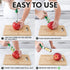 Zulay Premium Apple Corer - Easy to Use Durable Remover for Pears, Bell Peppers, Fuji, Honeycrisp, Gala and Pink Lady Apples - Stainless Steel Cup...
