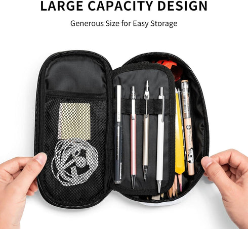 Graffiti Wall, Hip Hop Art Large Pencil Case With Zipper Compartments Stationery Pencil Bag For Kids Teens Students School Supplies...