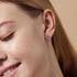 Boma Jewelry Sterling Silver Circle Mountain Peak Stud Earrings...