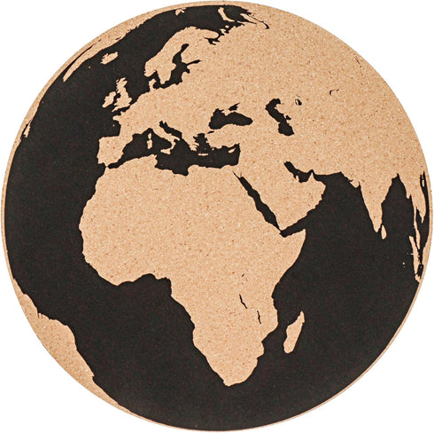 ANNOVA World Map Notice Board 3pcs Pack 12-Inch Cork Memo Board Stick-On Mounting Non-Residue, Pinnable, Pinboard (Cork Brown, 12 Inch)...