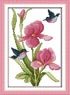 ITSTITCH Cross Stitch Kits Stamped DIY 11CT Embroidery Patterns Needlepoint Kits for Adults, Cross-Stitch Kits for Home Decor-Flowers and Hummingb...