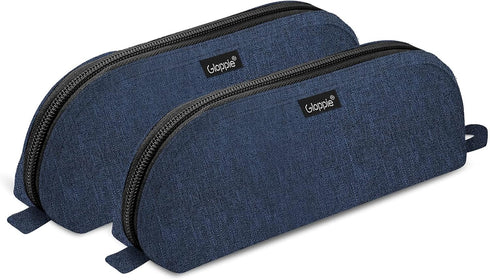 Gloppie 2-PACK Pencil Pouch - Practical Pencil Case, Aesthetic Simple Pencil Bag, Small Pen Holder, Back to School Supplies for Girls Boys, Blue...