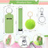 Junkin 40 Pcs Lipstick Holder Keychain Lip Holder Keychain Clip on Lipstick Pouch Fluffy Ball Keychain with Keyring...