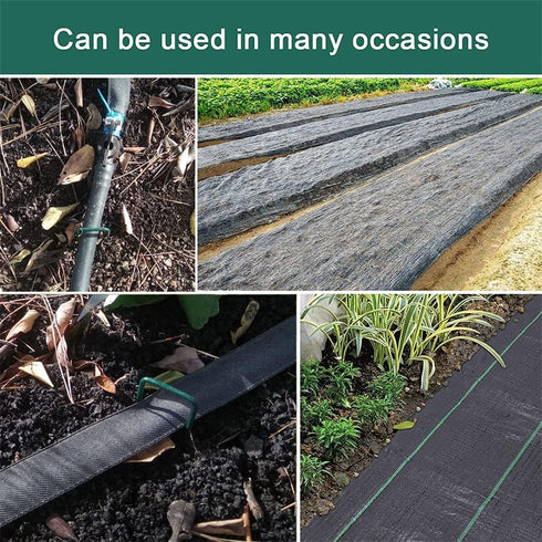 Garden Stakes Ground Staples Landscape Securing Anchor Pegs Gardening Pins Spikes for Lawn Farm Weed Barrier Grass Fabric 10 PCS...