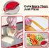 Premium Pizza Cutter Wheel - Slicer with Protective Blade Guard - Razor Sharp Stainless Steel - Easy to Clean & Detachable Slicer - Round Shaper W...