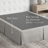 Bed Maker’s Never Lift Your Mattress Bed Skirt, Designed for Box Spring Beds, Split Corners, 14 Inch Drop Length, Full, Silver...