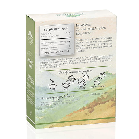 4 oz. Angelica Root Bulk Herb Herbal Tea (Angelica archangelica) - 113g Angelica Root Herb Tea Raiz de angelica...
