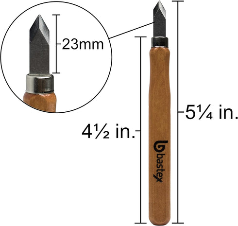 Bastex Carbon Steel Wood Carving Chisel Set for Kids and Beginners. Knives for woodworking and engraving. Equipped with Easy to Use wood Handles....