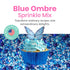 Sprinkle Pop Blue Ombre Sprinkle Mix| Monochromatic Blend of Blues & Navy Blue Sprinkles with White Pops| Undersea Themed Sprinkles Made In USA fo...