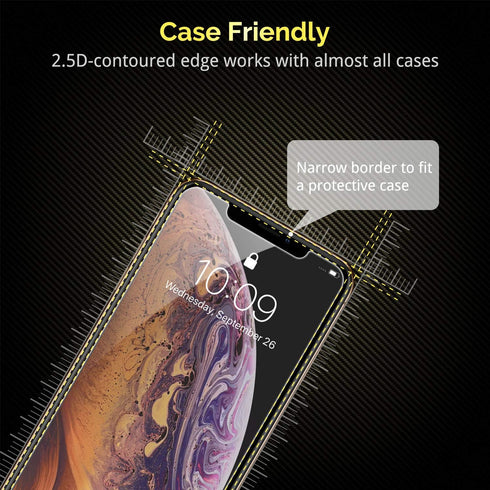 UNBREAKcable 3-Pack Screen Protector for iPhone 11 Pro/X/XS 5.8", 9H Premium Tempered Glass Screen Protector for iPhone X/iPhone Xs/iPhone 11 Pro ...