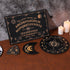 Wooden Ouija Board Game, Holy Spirit Board, Black Ouija Board and Pendulum Board and Pendulum Crystal 3pcs Set, Divination Tools Wiccan Supplies a...