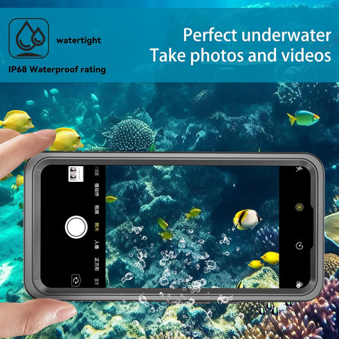 IP68 Waterproof Case for Google Pixel 8, 100% passed The waterproof quality test,360° full-enclosure design,dustproof, underwater phone case,Black...